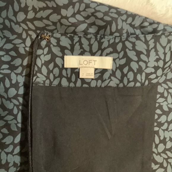 LOFT Slate Blue and Gray Pencil Skirt Size 2 - Picture 6 of 7